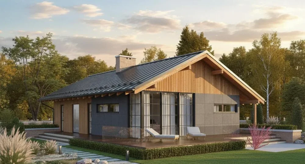 Проект Одноэтажный дом 16 на 9, 103 м2