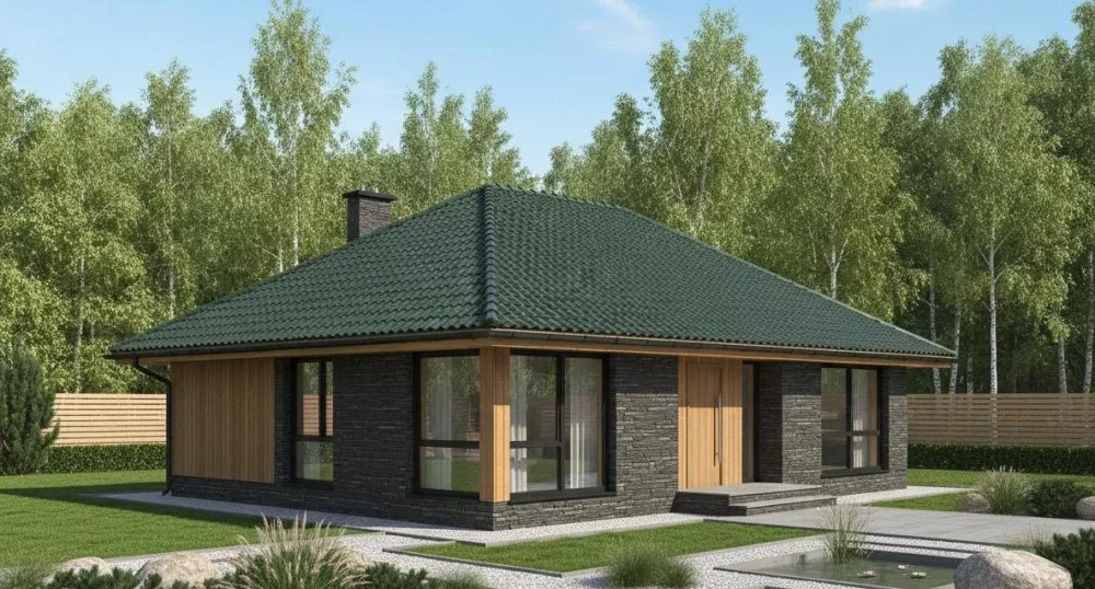 Проект Одноэтажный дом 14 на 10, 113 м2