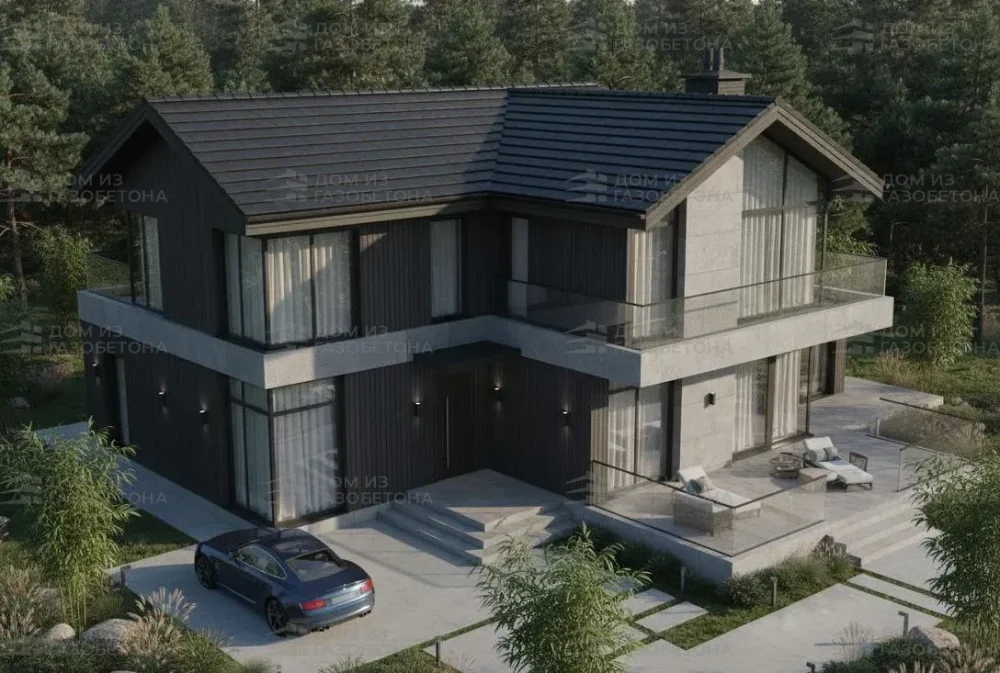 Проект Двухэтажный дом 10 на 17, 195 м2