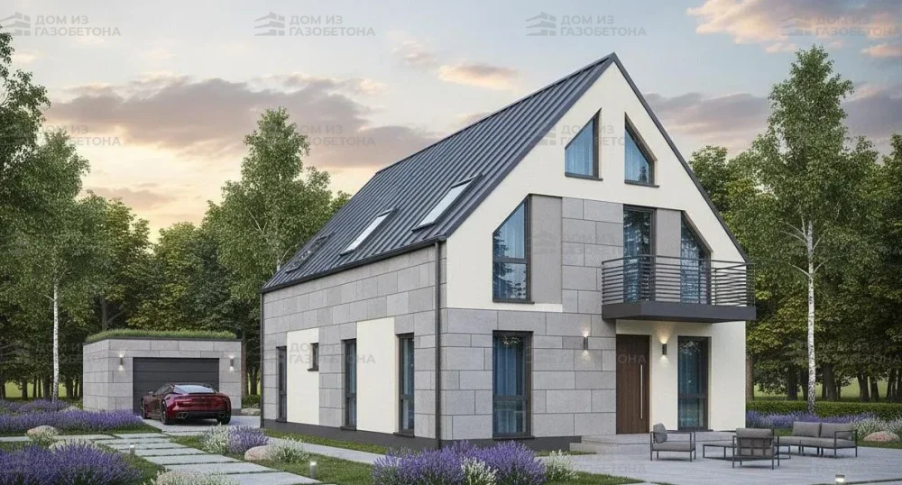 Проект Двухэтажный дом 9 на 16, 131 м2