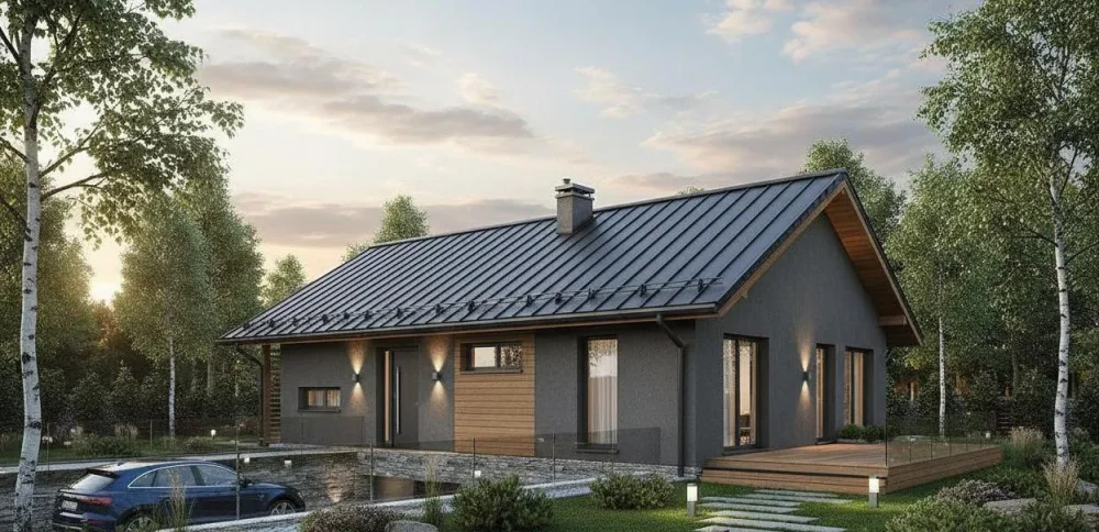 Проект Одноэтажный дом 8 на 17, 152 м2