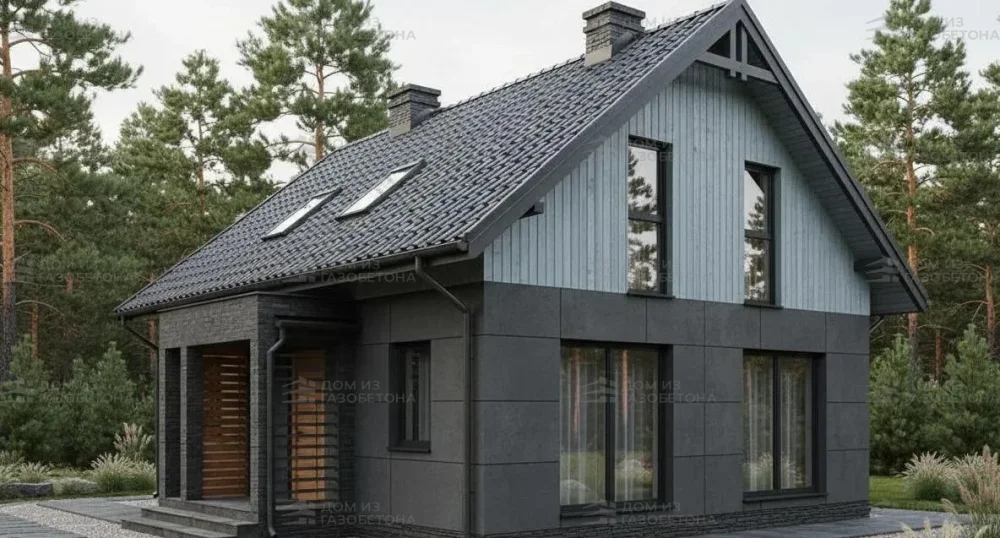 Проект Двухэтажный дом 9 на 11, 127 м2