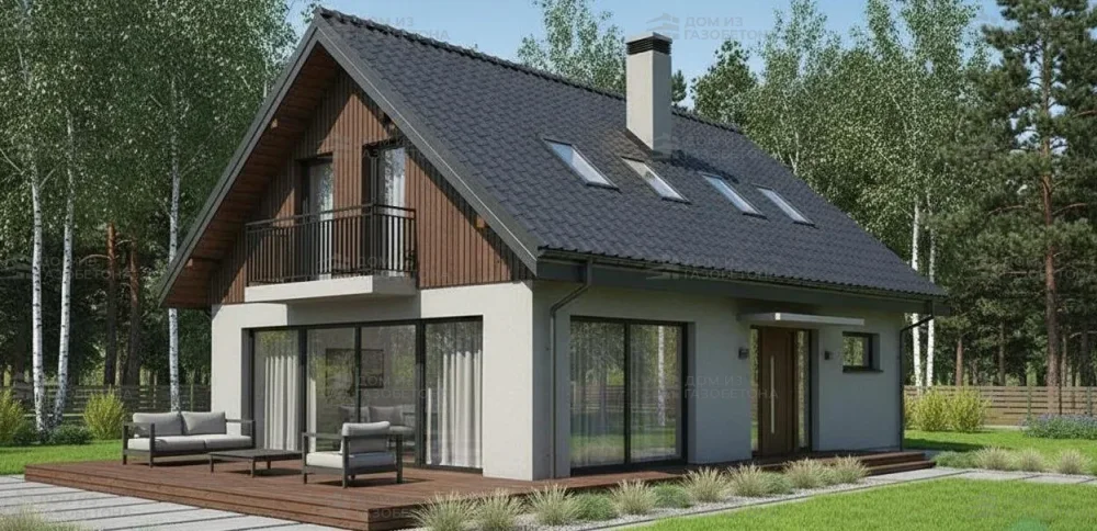 Проект Двухэтажный дом 13 на 10, 143 м2