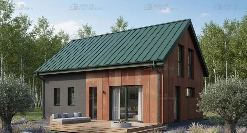 Проект Двухэтажный дом 11 на 10, 135 м2