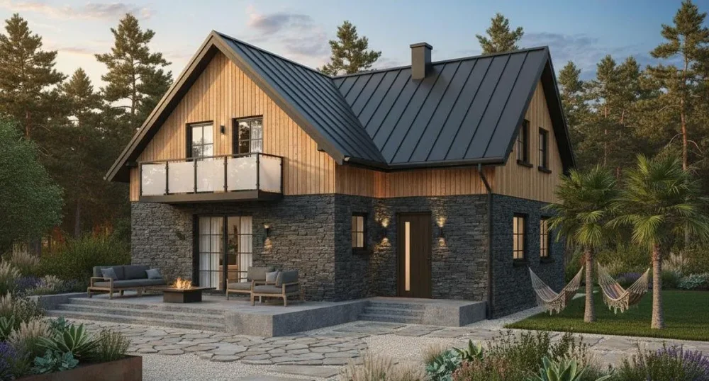 Проект Двухэтажный дом 7 на 10, 105 м2