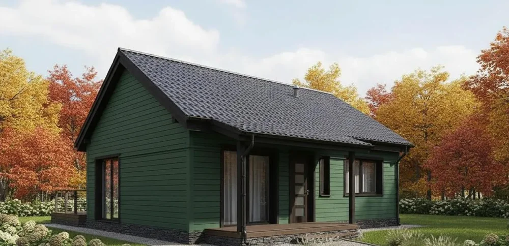 Проект Одноэтажный дом 11 на 8, 55 м2