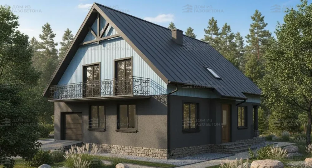 Проект Двухэтажный дом 14 на 13, 231 м2