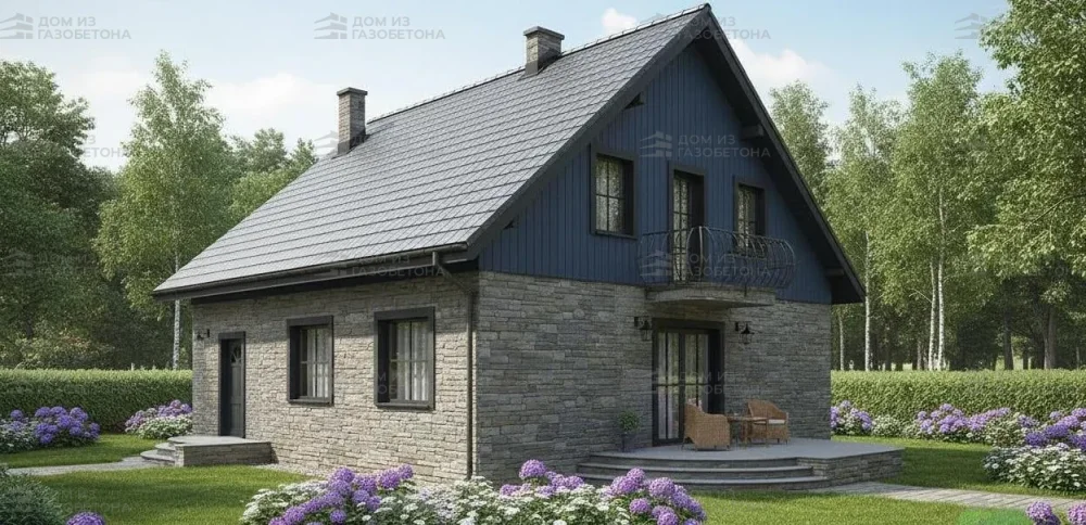 Проект Двухэтажный дом 11 на 11, 154 м2