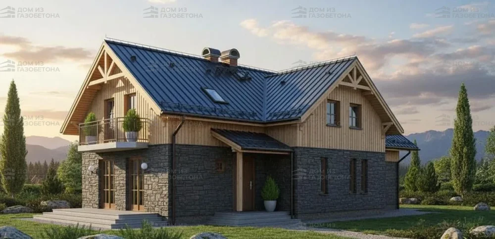 Проект Двухэтажный дом 17 на 12, 183 м2