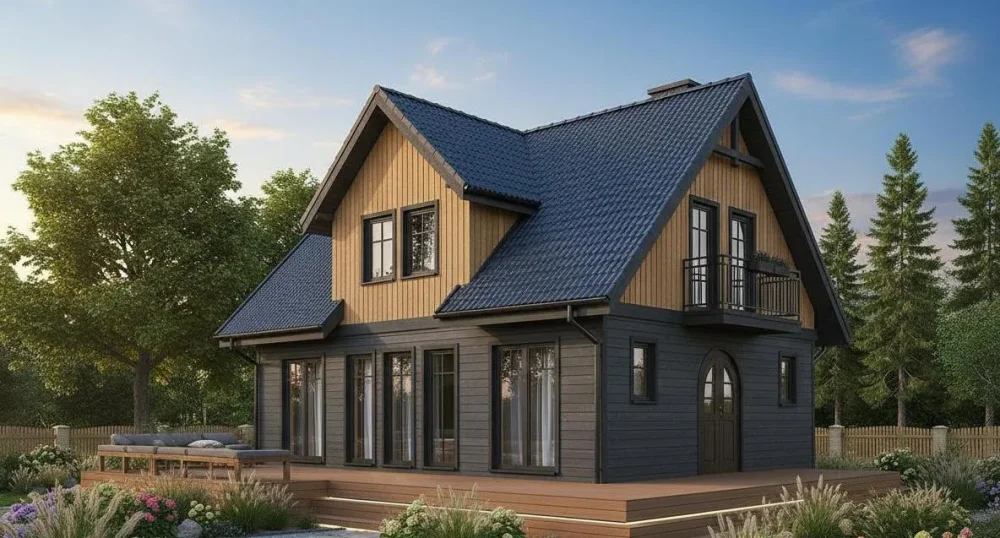 Проект Двухэтажный дом 10 на 12, 175 м2